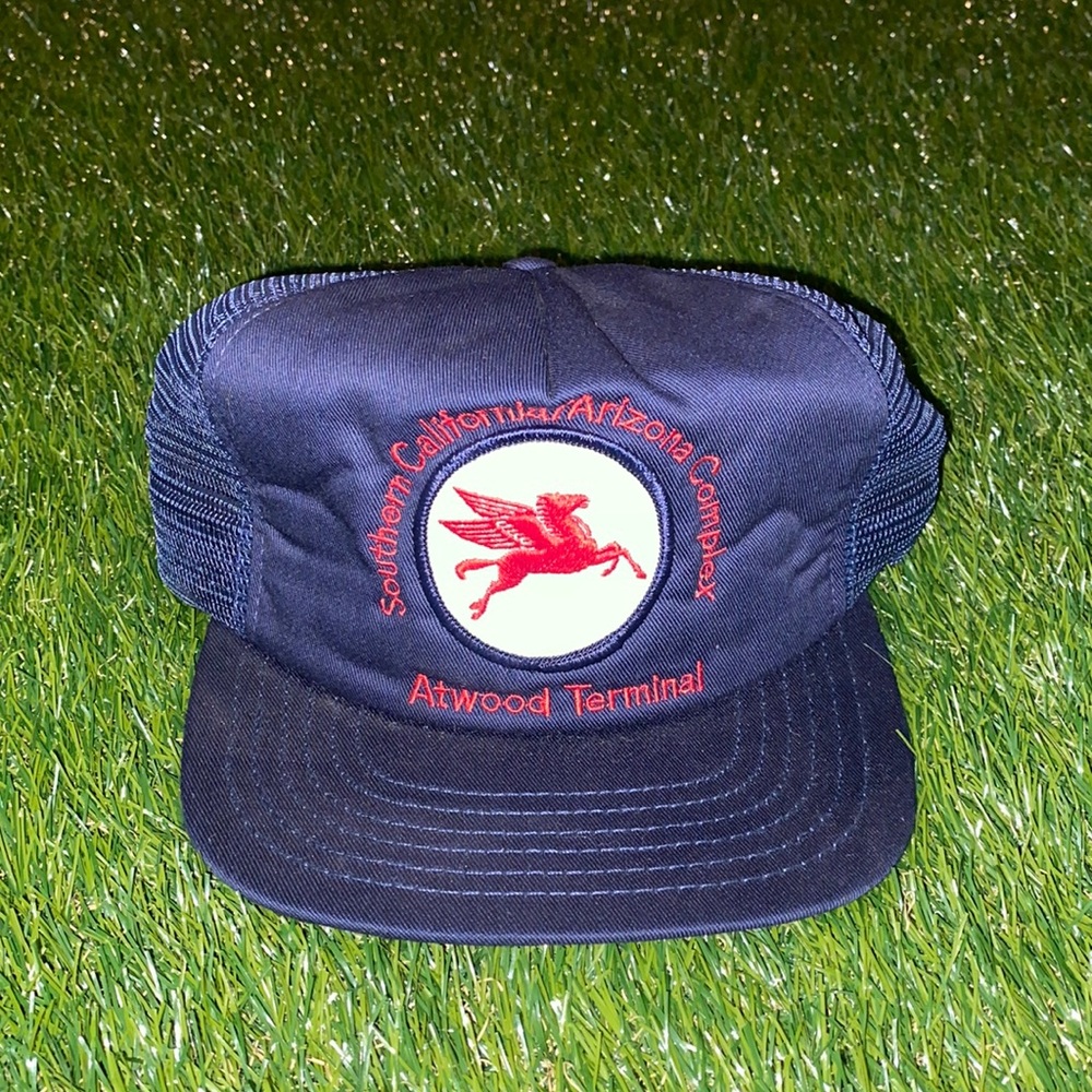 Vintage Mobil racing SnapBack hat